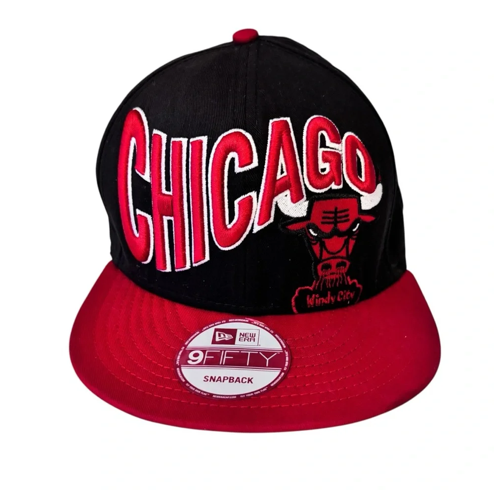 Chicago Bulls ERA Embroidered Red Windy City 9fifty Adjustable Snapback Hat